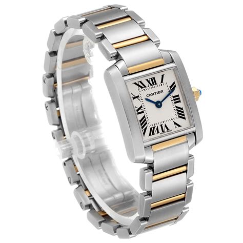 cartier small tank watch|cartier tank francaise small gold.